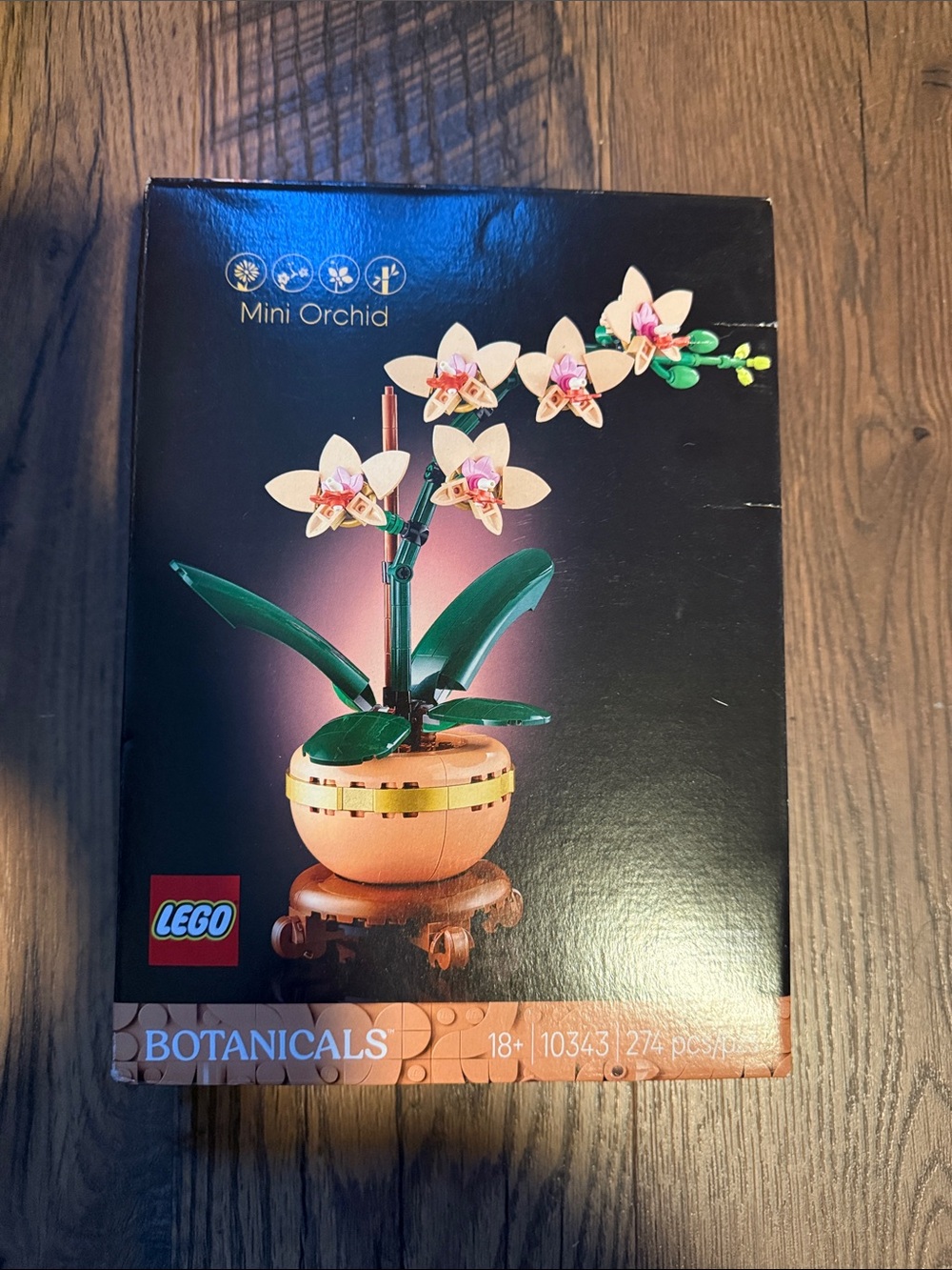 LEGO Botanicals Mini Orchid - Pink and Green Decorative Set - 274 pieces NEW